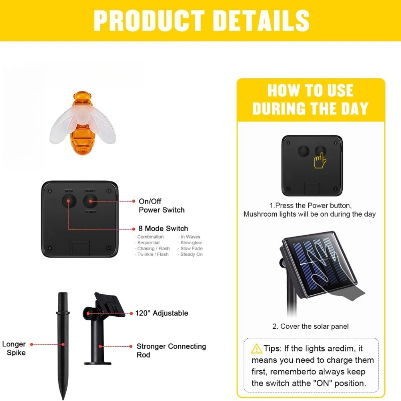 Luzes Solares em Forma de Abel - Led Fairy String Lights avaliação e preço