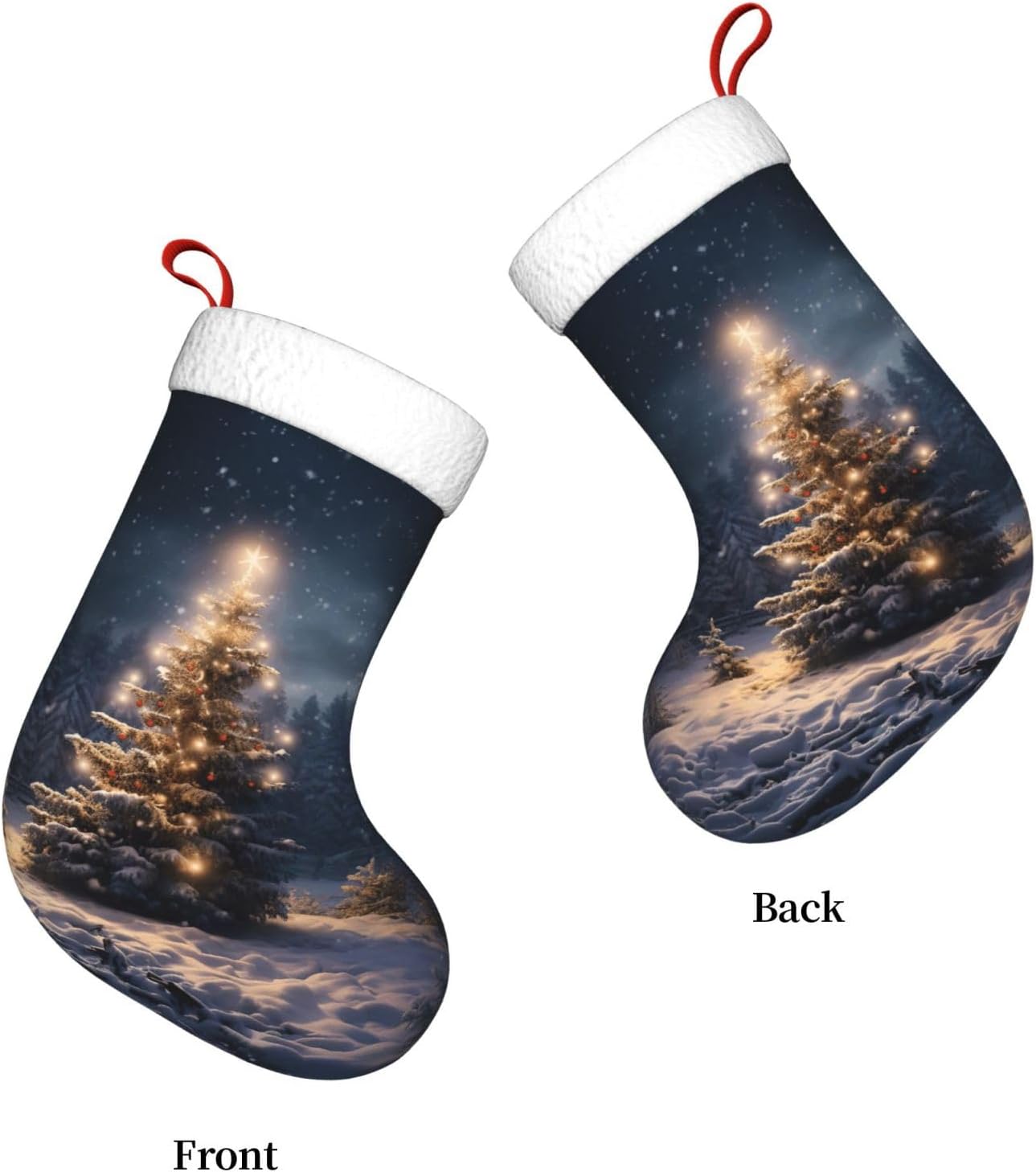 Meias de presente de neve de á - Christmas Stocking Hanging avaliação e preço