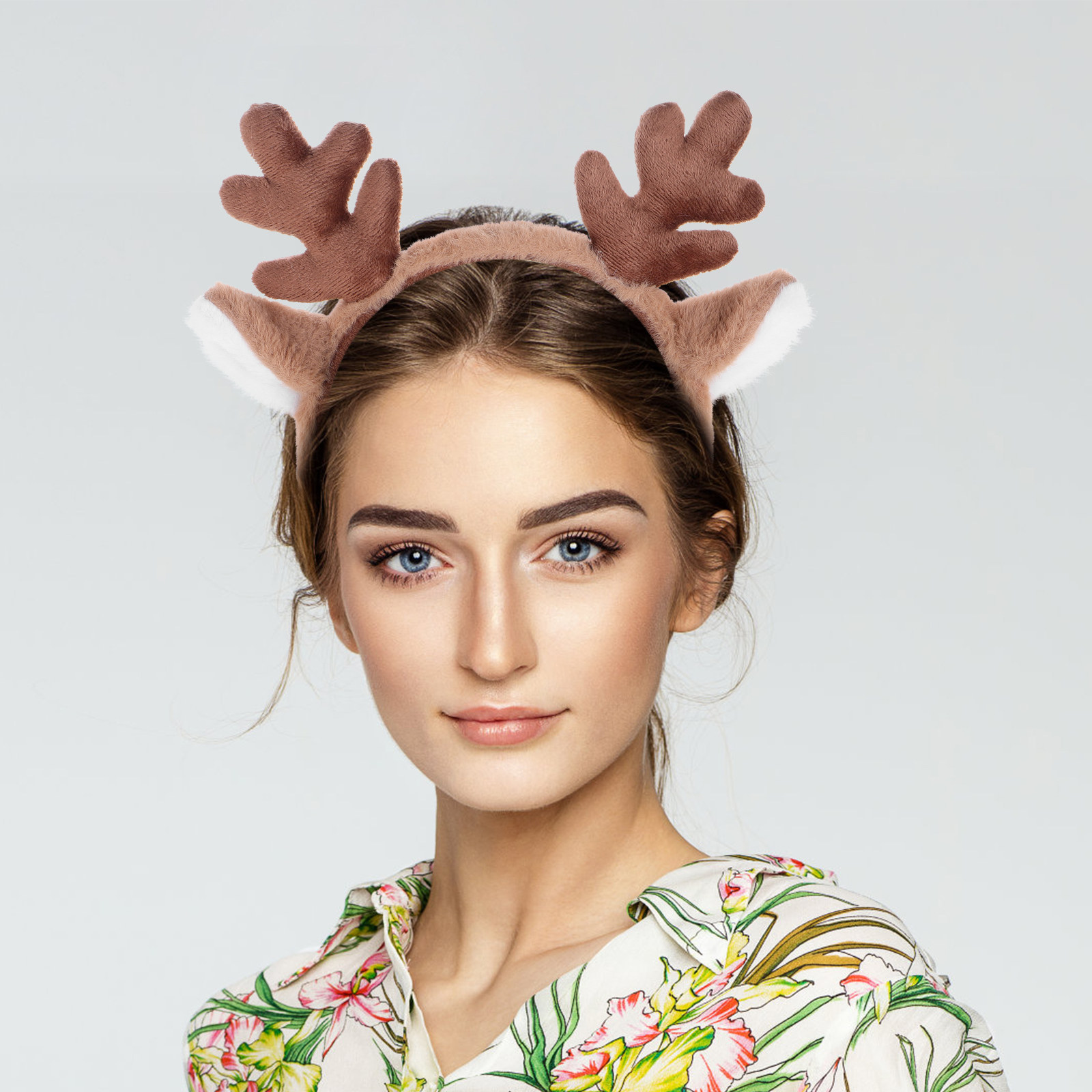 Tiara de Natal com Chifres de  - Reindeer Antlers Headband avaliação e preço