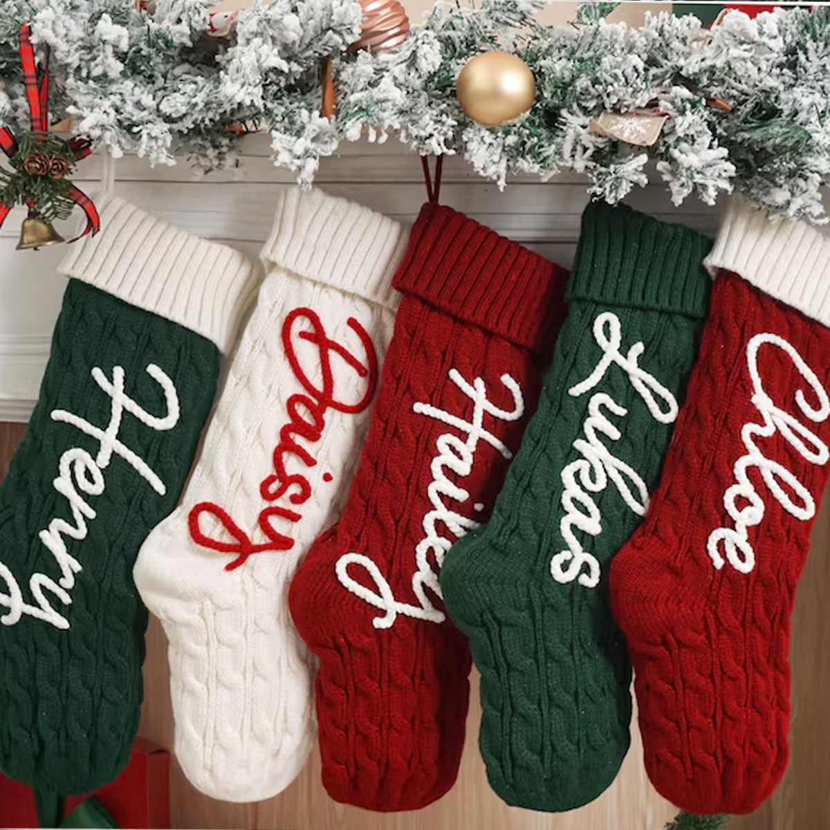 1 Par de Meias Decorativas de  - Christmas Stocking Hanging avaliação e preço