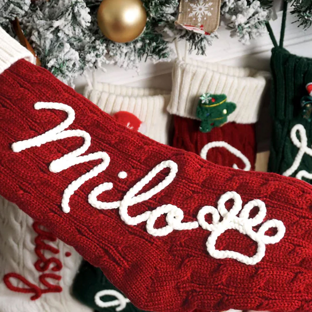 1 Par de Meias Decorativas de  - Christmas Stocking Hanging avaliação e preço